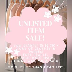 Live Sale with hundreds of Unlisted Items!